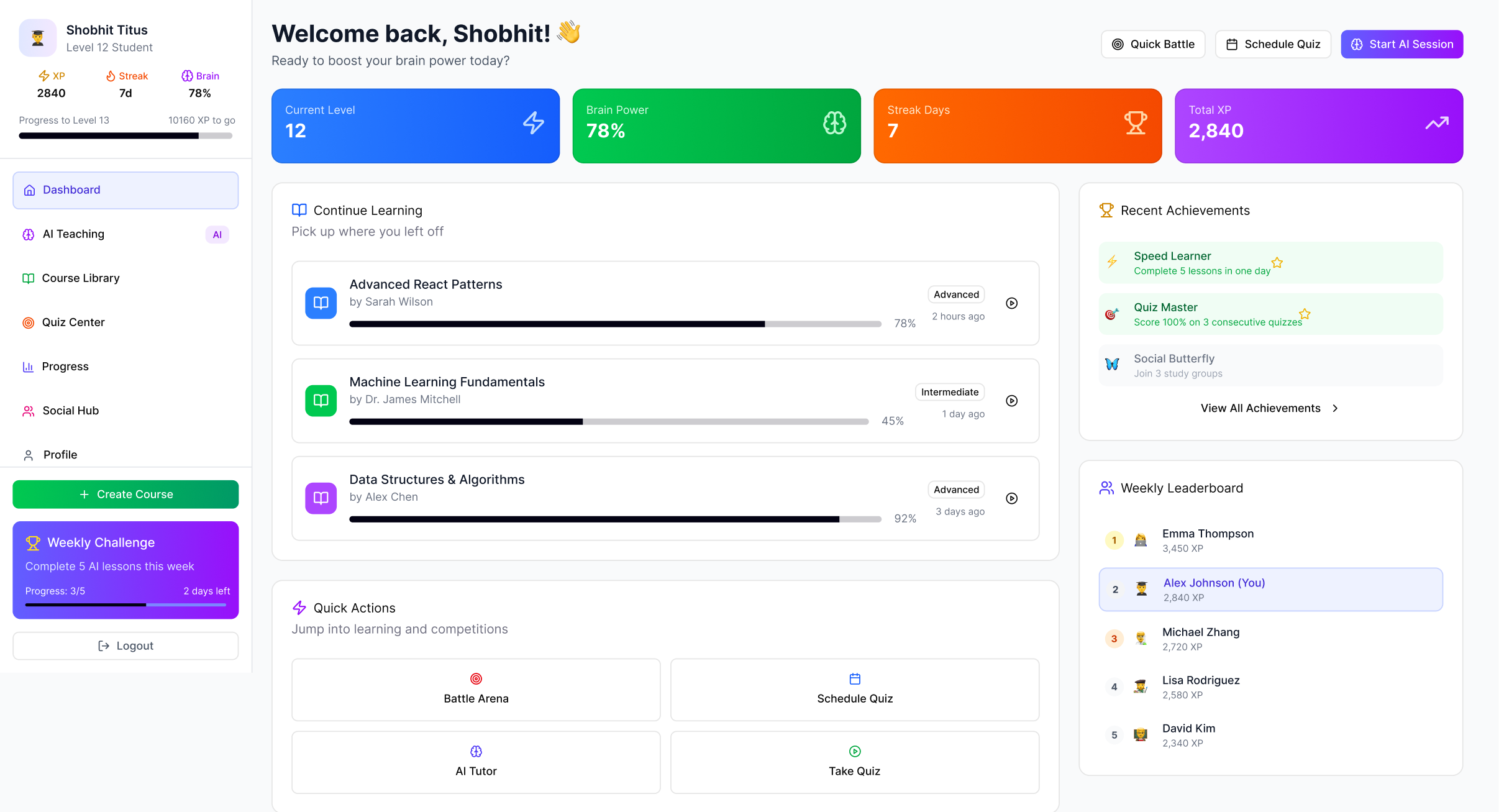 Brain Trainer — full view